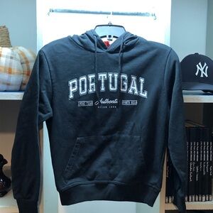 Black Hoodie With Portugal graphic, Ronaldo
